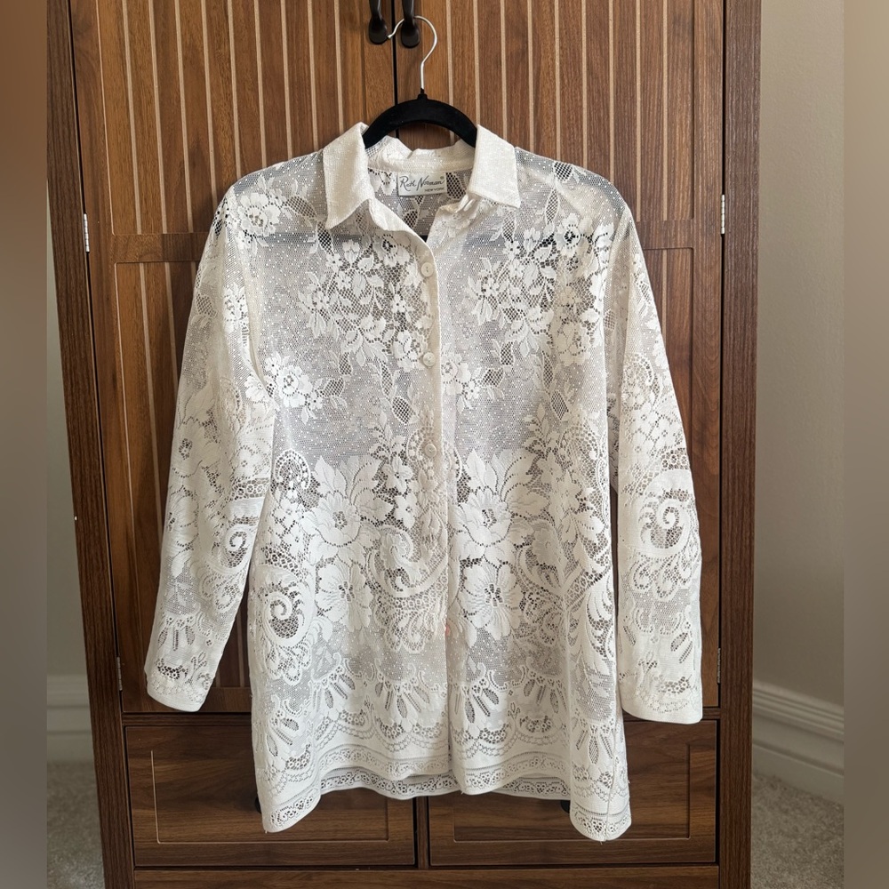 Vintage Lacey Button Up